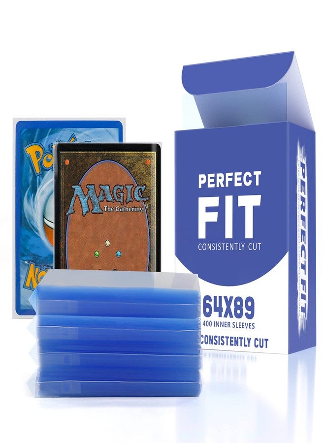 Katomula 400 Pcs Ultra Clear Perfect Fit Sleeves for MTG, Perfect Inner Sleeves for Double Sleeving 64x89mm - Image 1